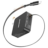 SUPERONE MacBook Charger with 5.58FT USB C Retractable Cable, 5 Ports GaN Laptop Charger, 143W USB C Fast Charger for MacBook Pro/Air M4/M3/M2/M1, iPhone17/16/15, iPad, Samsung Galaxy and More Devices