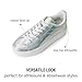 J. Adams Hero Platform Sneakers for Women - Casual Lace Up Fashion Tennis Shoes Rainbow