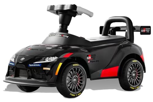 AIJYU TOYS 足けり乗用玩具 トヨタ GRスープラ GT4 足けり 車 玩具 子ども用 乗り物おもちゃ (ブラック)