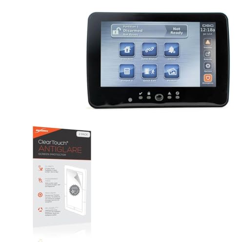 BoxWave Screen Protector Compatible with DSC HS2TCHPBLKN Screen Display (6 in) - ClearTouch Anti-Glare (2-Pack), Anti-Fingerprint Matte Film Skin