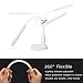 Lámpara de mesa LED y luz de clip, batería recargable de 2000...