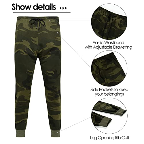 AOTORR Mens Sweatsuits 2 Piece Casual Tracksuits Camo Hoodie Jogging Sweatpants Suit3