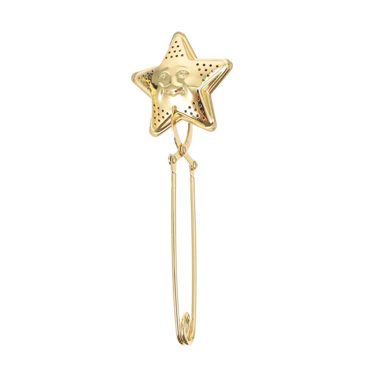 Homoyoyo Filtre à Thé Inox Étoiles et Lunes Infuseur Vrac Design Délicat Facile à Nettoyer pour Amateurs de Thé