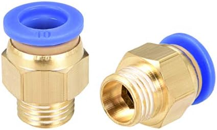 Uxcell Straight Pneumatic Push To Quick Connect Fittings G3/8 Male X 10mm Tube OD 10pcs, Air Compressor Accessories - Canada