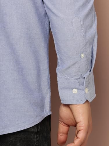 Image of Thomas Scott Men's | Plus Size | Regular Fit | Long Sleeves | Button-Down Collar | Oxford Fabric | Casual | Shirts for Men