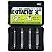 Universal Tool Damaged Screw Extractor Set - 4 Pieces Assorted Sizes