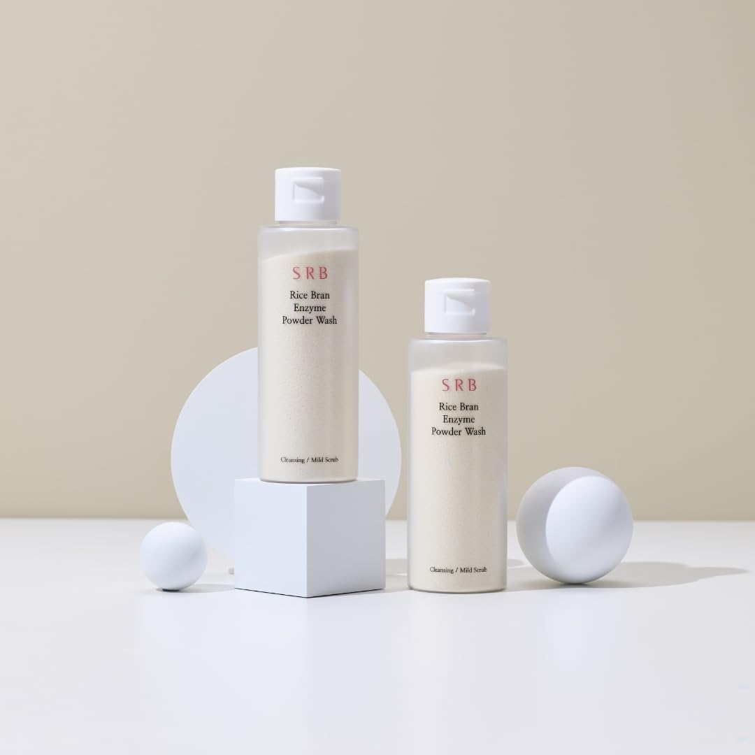 SRB Stabilized Rice Bran Enzyme Powder Wash - Exfoliating Face Wash with Enzymes for Sensitive and Acne Skin - Hydrating Collagen Rice Cleansing Powder (2.46oz) - Image 7