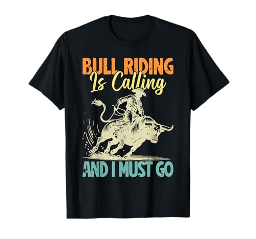 Western Rider Bull Riding Cowgirl Rodeo T-Shirt