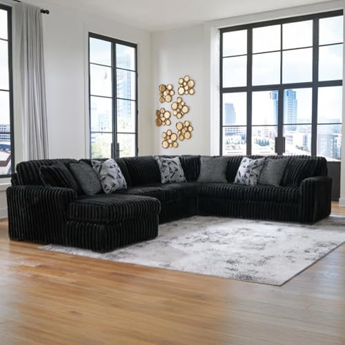 Image of Signature Design by Ashley Oversized 4-Piece Sectional with Chaise, Onyx