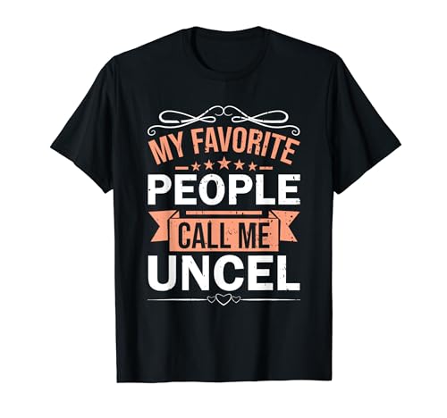 My Favorite People Call Me Uncle Retro Men Father's Day Camiseta