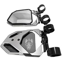 Chupacabra Offroad Cuero Race UTV Mirrors set of 2 machine Finish 1-3/4"