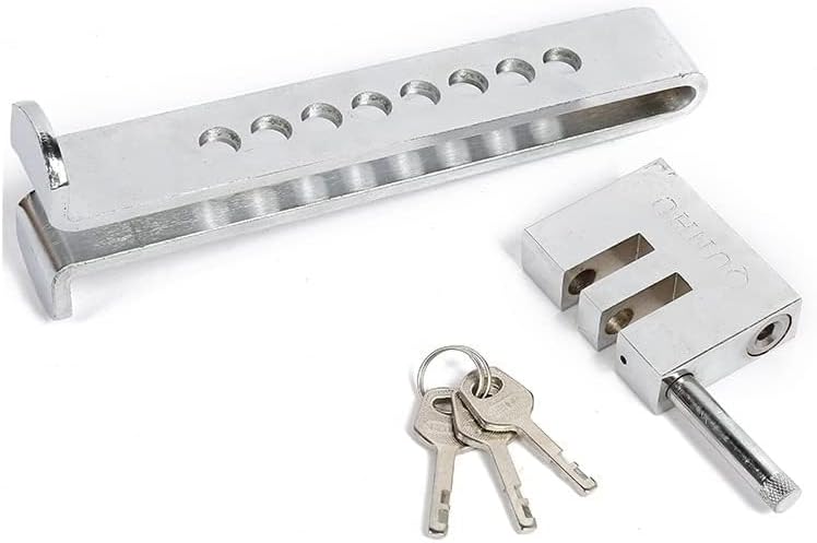Miniatura 7 de Bloqueo de embrague de freno antirrobo para automóvil, herramienta de seguridad de protección de seguridad de acero inoxidable, bloqueo de pedal de