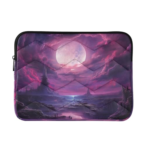 Funda para laptop morada para notebooks de 13-14 pulgadas miniatura 1