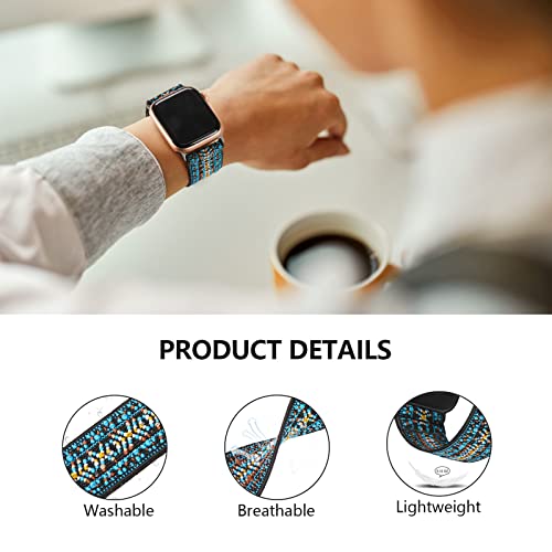Image of 4 Pack Stretchy Solo Loop Compatible with Apple Watch Bands 38mm 40mm 41mm 42mm 44mm 45mm 46mm 49mm Women Men, Sport Nylon Elastic Straps Wristbands for iWatch Series 11 10 9 8 7 6 5 4 11 Ultra /SE 3 2