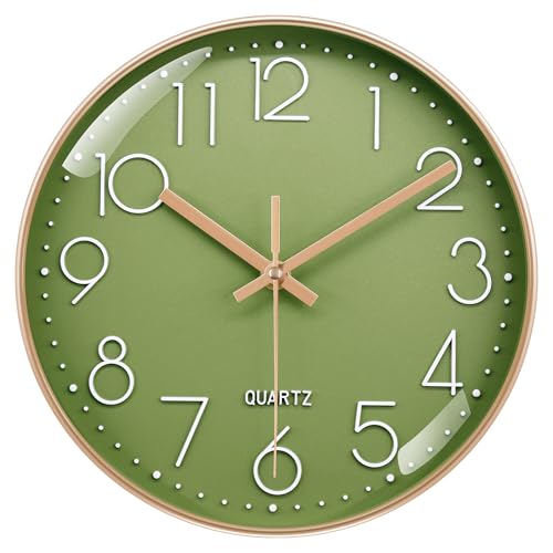 🕘【Costruzione robusta e durevole】：Realizzato con un telaio in ABS spesso 4 cm/1,57 pollici, l’orologio offre una stabilità solida e resiste all’usura quotidiana. Il vetro temperato protettivo protegge il quadrante da vapore, polvere e urti accidentali.