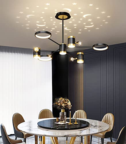 Plafonnier LED dimmable 3000K-6500K à télécommande et effet nuit étoilée