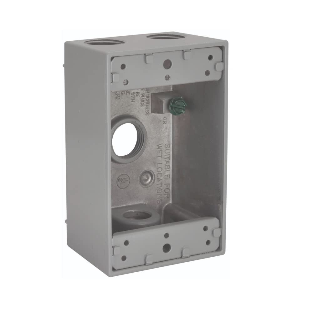 Boîtier étanche 4-1/2" x 2-3/4" Hubbell pour éclairage extérieur de jardin