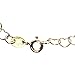 Bracelets, Anklets by Joyful Creations 18k Gold-Flashed Sterling Silver Heart Link Chain Anklet Italy Adjustable, 11