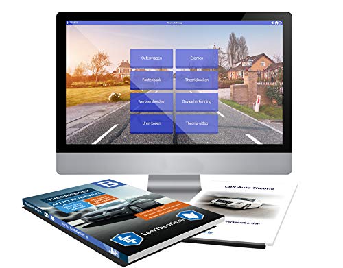 Auto Theorieboek 2019 met 3 uur online Examentraining en Samenvatting Cover