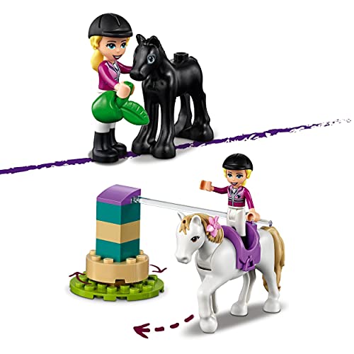 LEGO 41441 Friends Trainingskoppel und Pferdeanhänger, Pferd Spielzeug ab 4 Jahre für Mädchen und Jungen mit Pferdestall – Bild 6