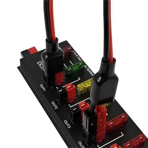 Divisor de poder de 1 en 6 vías contra fallas eléctricas: bloque de 40A para accesorios RV 4