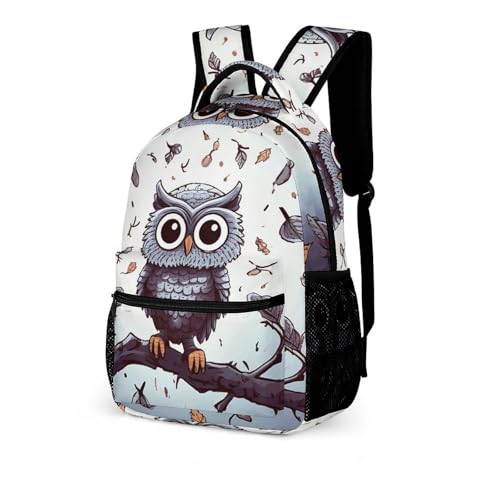 Owl Tree Branches Backpack for Men Women, Durable Small Backpack Casual Lightweight Daypack for Travel Bag4