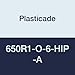 Plasticade 650R1-O-6-HIP-A Navicade, 4 6" High Intensity Prismatic Grade Sheeting, Orange/White/Orange/White