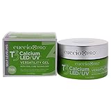 Cuccio Pro T3 LED/UV Cool Cure Versatility Gel - Self-Levelling Gel With Calcium - Incredibly Flexible - Strong Adhesion - High Shine Finish - Fast Application - Clear - 1 Oz Nail Gel