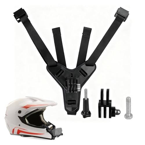 Soporte de casco SEMINISMAR antideslizante para grabar en moto con cámaras de acción y GoPro