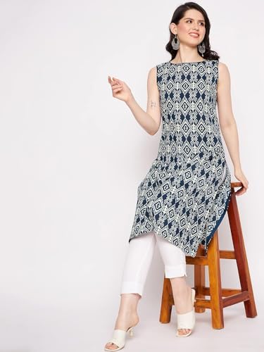 Image of PATLANI Women's Crepe Full Stitched Kurti.
