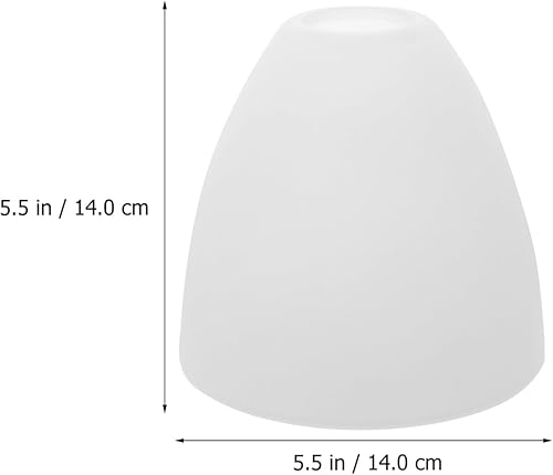 Miniatura 3 de DOITOOL Reemplazo de pantallas de vidrio esmerilado blanco, cubiertas de repuesto de pantalla de vidrio en forma de campana para lámpara de