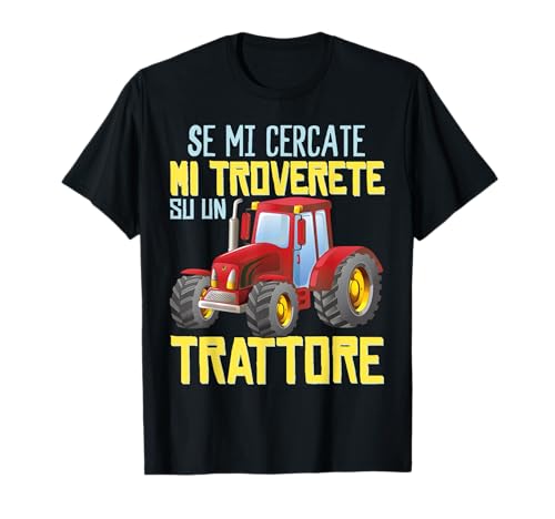 Trattore Bambino Contadino Agricoltore Divertente Trattore Maglietta
