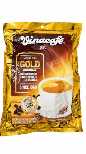 Vinacafé Gold Original 3-in-1 Instant Coffee, Robusta and Arabica...