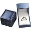 Blue PU Ring Box