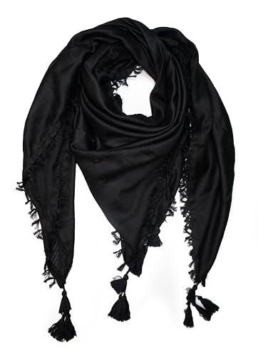Image of Scarf for Men Shemagh Keffiyeh Arabic Wrap Desert Muslim Haji Rumal Traditional Arab Kaffiyeh Head scarf for men Cotton| Unisex Scarf for Summer