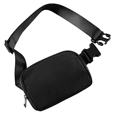 Long Keeper Bum Bag for Women Men - Running Belt Bag Fashion Waist Packs Fanny Pack with Adjustable Straps Crossbody Shoulder Bag for Gym Travel Hiking Workout Cover