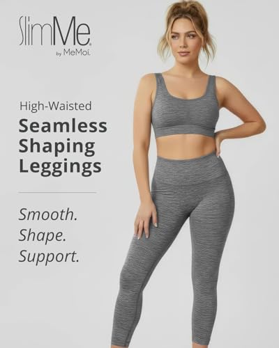 Image of SlimMe High Waisted Shapewear Leggings, Tummy Control Compression