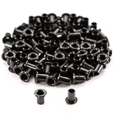 HolsterSmith Kydex Holster Eyelets - (#6-9 Length) - (3/16 in. Diameter) - (Black Coated) - (100 Pack) - (USA Made) - Kydex Rivets for DIY Holster and Sheath Making