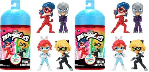 BANDAI - Miraculous Ladybug - Figurines Chibi Color Change Surprise - Mini Poupée Miraculous 10 cm - Figurine Change de Couleur - Personnage Miraculous aléatoire - Jouet Enfant 4 Ans et + - P50461