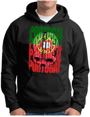 Sweat Portugal homme avec motif tête de mort et drapeau Allemagne
