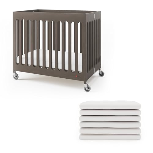 Foundations Boutique Folding Hotel Crib & Sheet Bundle
