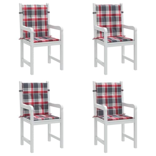 Coussin de chaise de jardin dossier bas rembourré lavable pour fauteuil de terrasse - 8