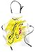 ABAKUHAUS Jazz Tablier, Saxophone Jazz, Produit Unisexe avec Col Réglable pour Cuisine et Jardinage, Jaune Noir