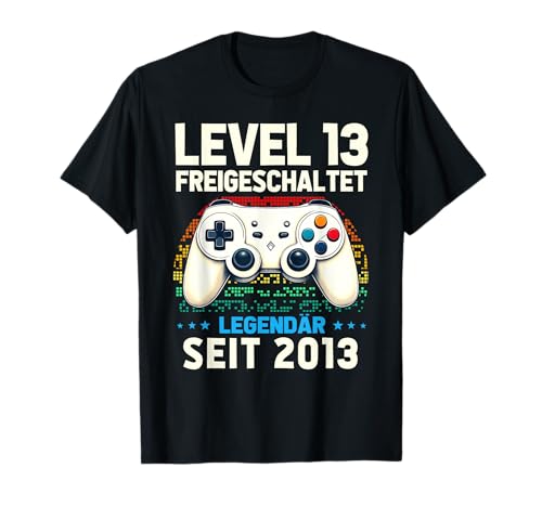 Level 13 Geburtstag Junge Gamer Mann Deko Jahrgang 2013 T-Shirt