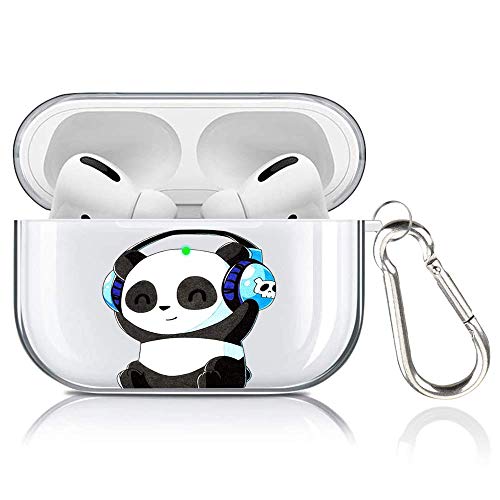 AirPods Pro Case Panda Music Protective Hard AirPods Pro Case Cover