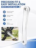 VOBOR Ramię korby do roweru, 170mm Uniwersalne lewe ramię jednołańcuchowej korby, stal aluminiowa, część zamienna do roweru, roweru górskiego, roweru szosowego