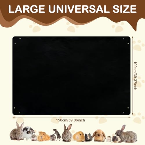 150x100cm Waterproof Guinea Pig Cage Liner Mat, Pet Playpen Mat, Guinea Pig Cage Liner Tarp Reusable Tarp Bottom for Rabbits, Bunny, Ferrets and Other Small Animals - Image 2