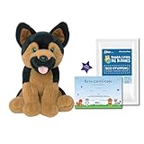 The Bear Factory German Shepherd Stuffed Animal – 16” Lifelike Plush Dog for Kids & Adults – Soft, Cuddly, Realistic Gift for Dog Lovers