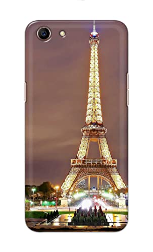 Image of PRINTFIDAA Lovers Famous Place Eiffel Tower in Paris Printed Designer Hard Case for Oppo A1 / Oppo A83, Oppo CPH1729 Back Cover -(e) RPM1009
