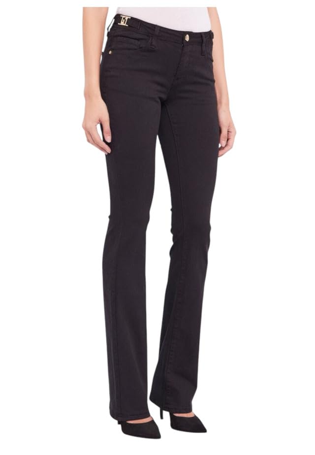 Gaudi Donna Pantaloni Cotone Nero 31